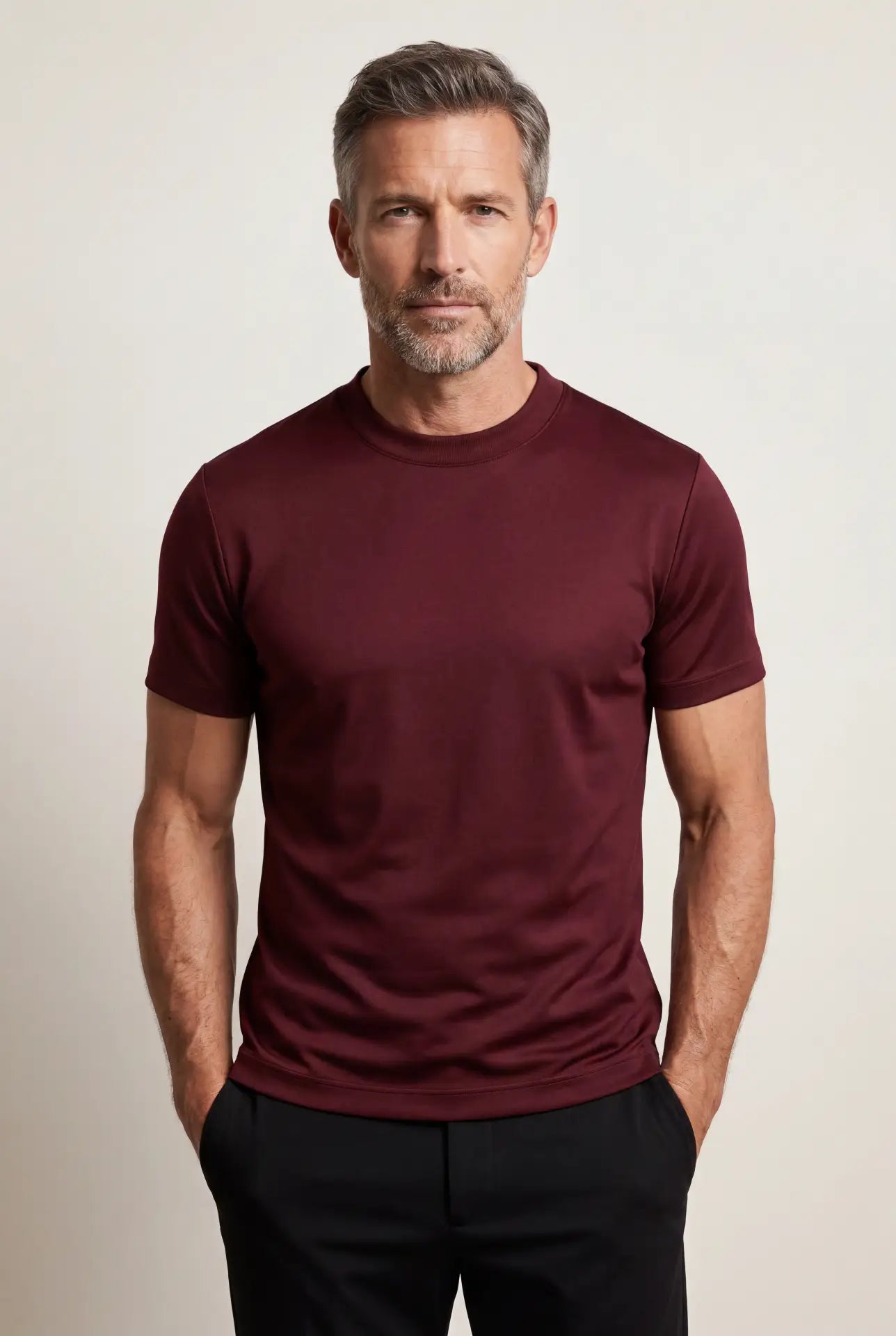 Nina Burgundy Tee